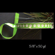 RIBBON ~ LIME DOT