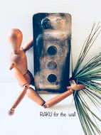 RAKU POTTERY WALL PIECE