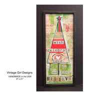 VINTAGE GIRL DESIGNS BELIEVE