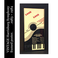 HARRISBURG SYMPHONY 1983 FRAMED POSTER