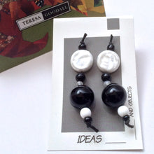 Load image into Gallery viewer, Teresa Goodall BLK/WHITE Earring-A
